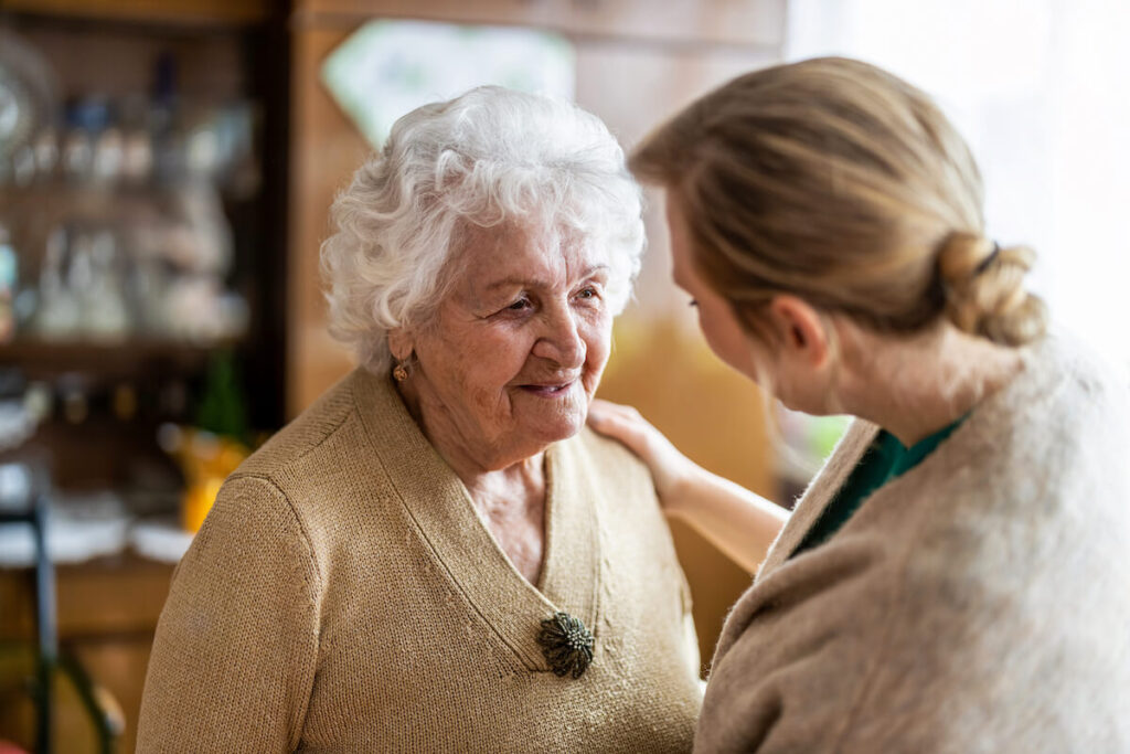 Caregiver with Older Lady